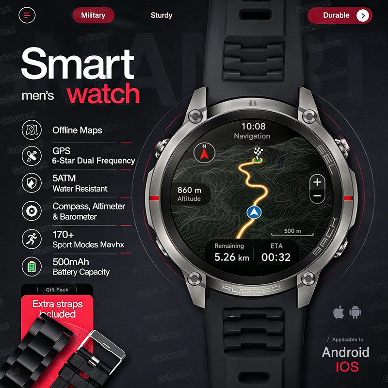 Outdoor Lighting Smart Controller - Jam Tangan Pintar Peta Offline GPS