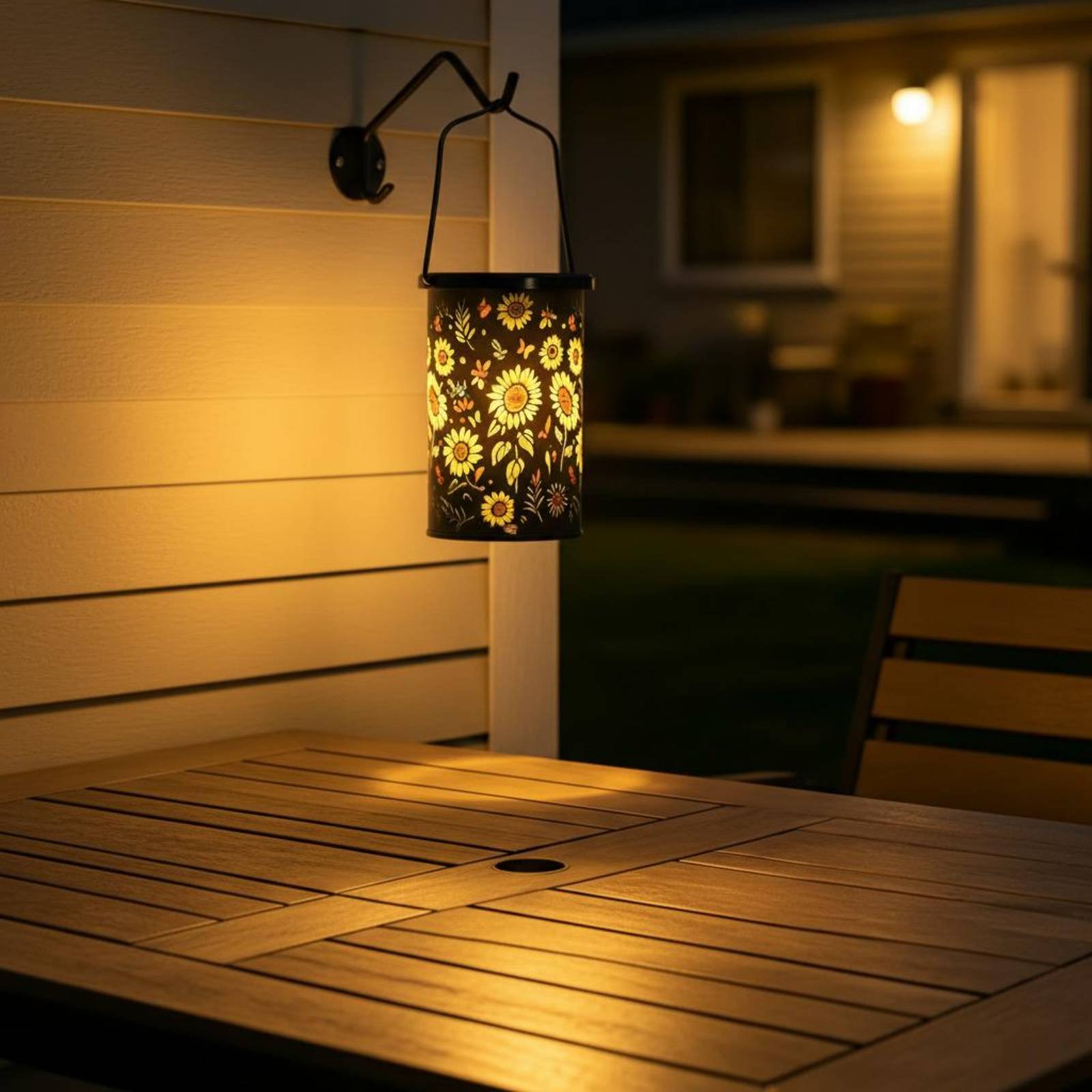 Hanging Outdoor Lighting - Lentera Bunga Desain Vintage Lentera Surya