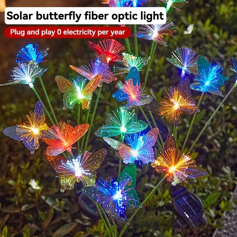 Outdoor Lighting Yard Ideas - 1 Buah Lampu Kupu-kupu Serat Optik