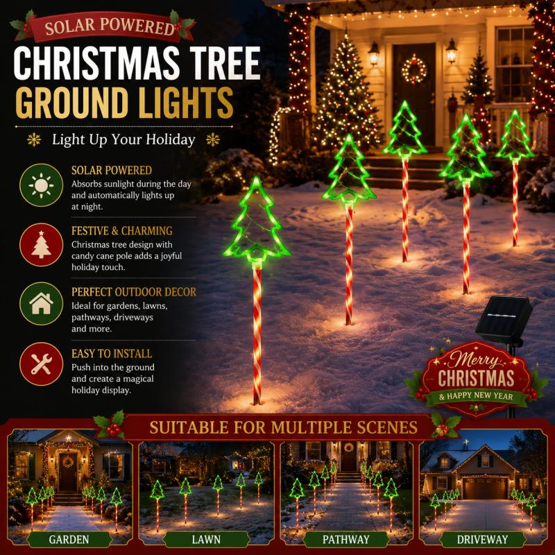 Outdoor Lighting On Trees - Lampu Pohon Tenaga Surya LED Hijau
