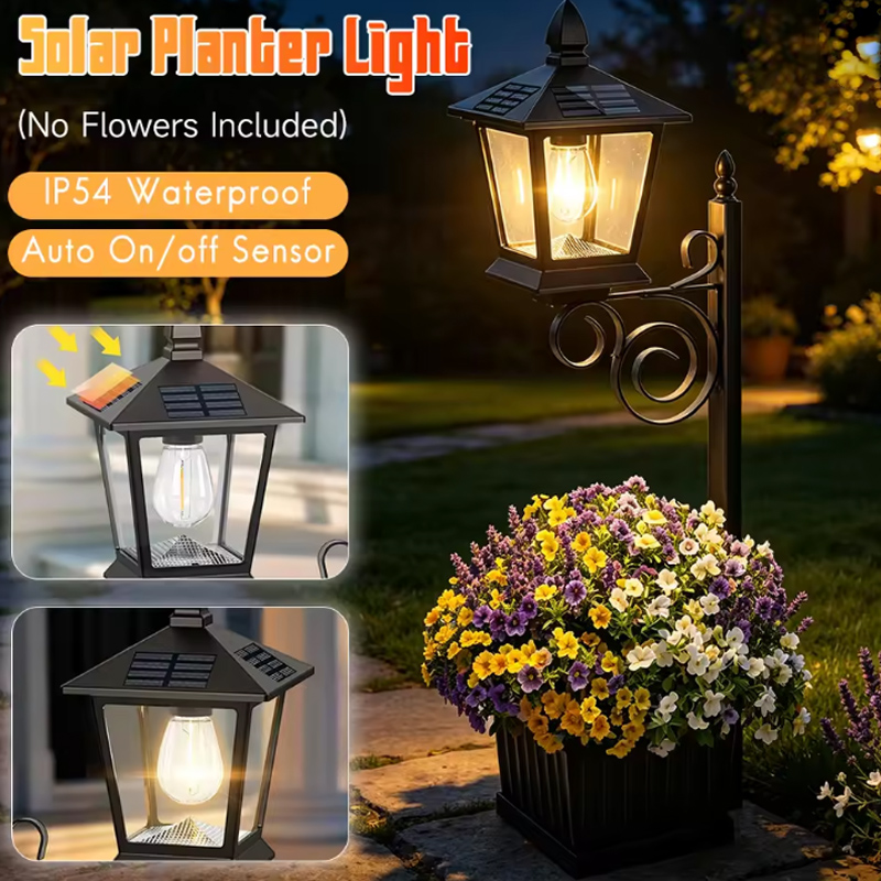 Hanging Outdoor Lighting - Lampu Taman Tenaga Surya 2-in-1 Warna