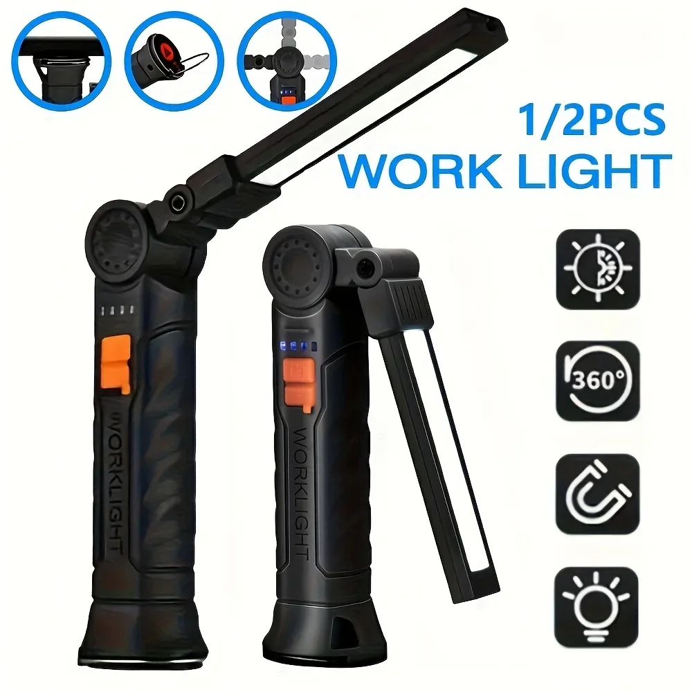 Hanging Outdoor Lighting - Senter LED COB Portabel Lampu Kerja