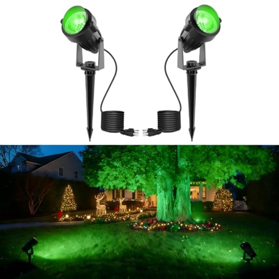 Outdoor Lighting On Trees - Lampu Sorot Luar Ruangan Hijau 5W,