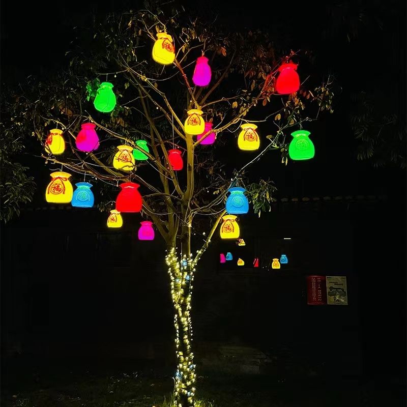 Lampu tanglung keberuntungan,  - Outdoor Lighting On Trees ulasan dan harga
