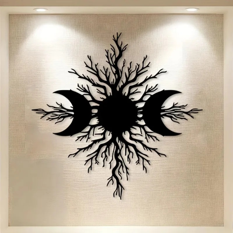1pc Hiasan Dinding Logam Bulan - Outdoor Lighting Accent ulasan dan harga