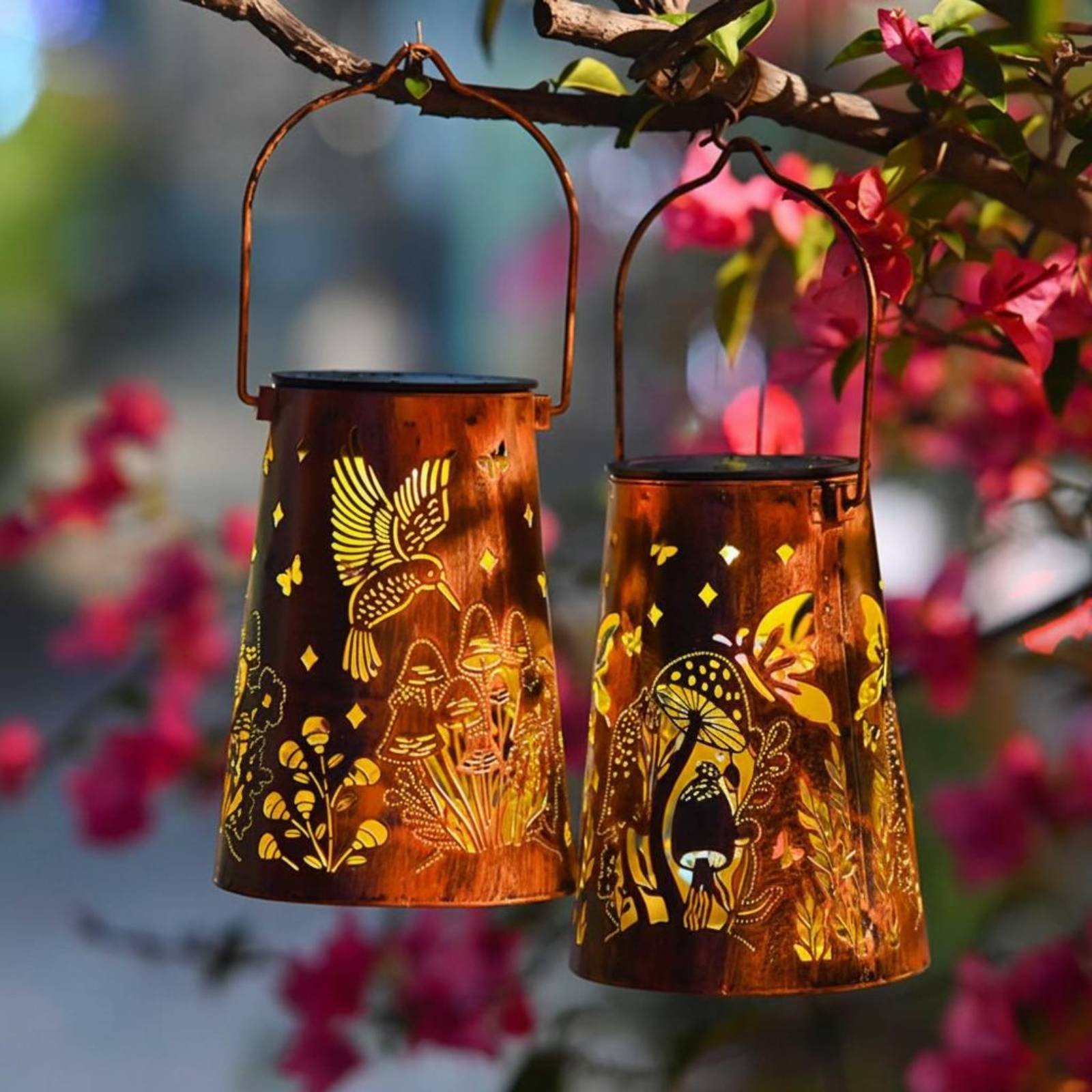 Lampu Taman Motif Bunga, Lampu - Hanging Outdoor Lighting ulasan dan harga