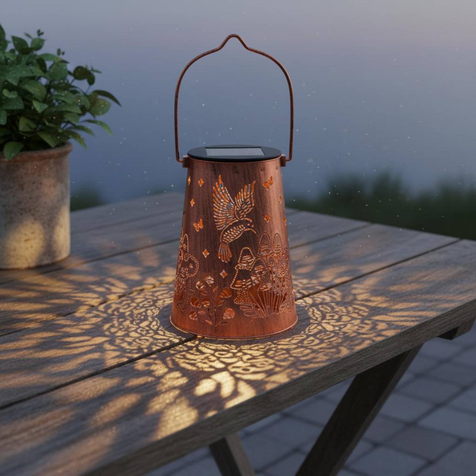 Lampu Taman Motif Bunga, Lampu - Hanging Outdoor Lighting ulasan dan harga