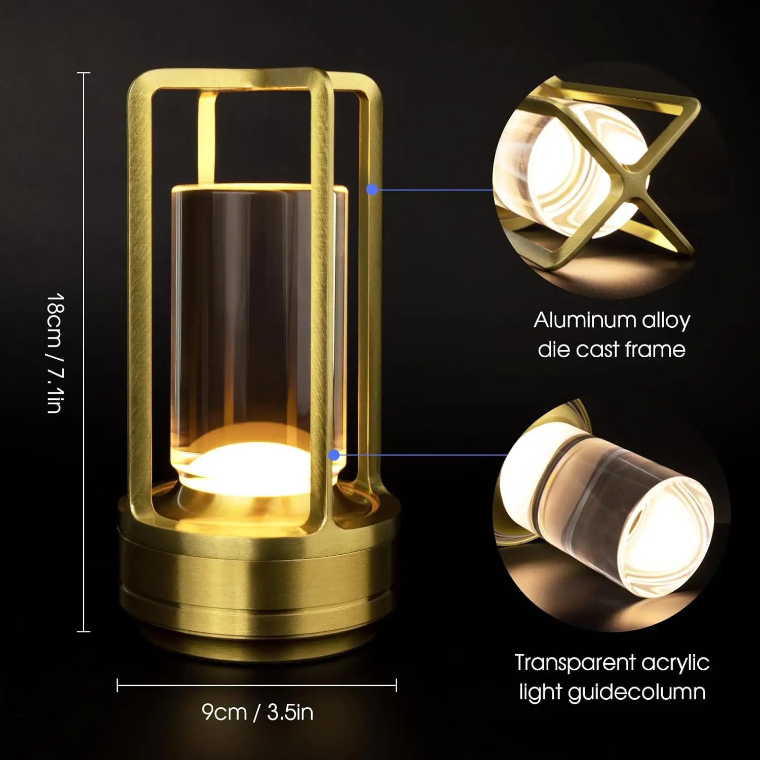 Lampu Meja Sensor Sentuh LED I - Outdoor Lighting Restaurant ulasan dan harga