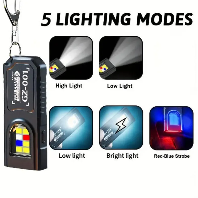 Senter Gantungan Kunci LED COB - Hanging Outdoor Lighting ulasan dan harga
