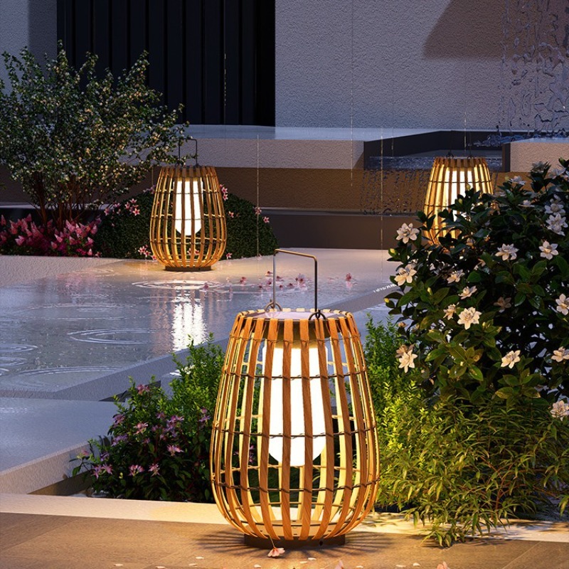 Lampu Lantai LED Rotan Tenaga  - Outdoor Lighting Accent ulasan dan harga