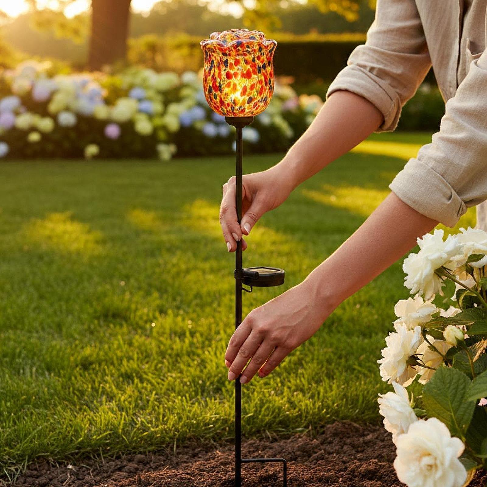 Lampu Mawar Tenaga Surya Tahan - Outdoor Lighting Accent ulasan dan harga