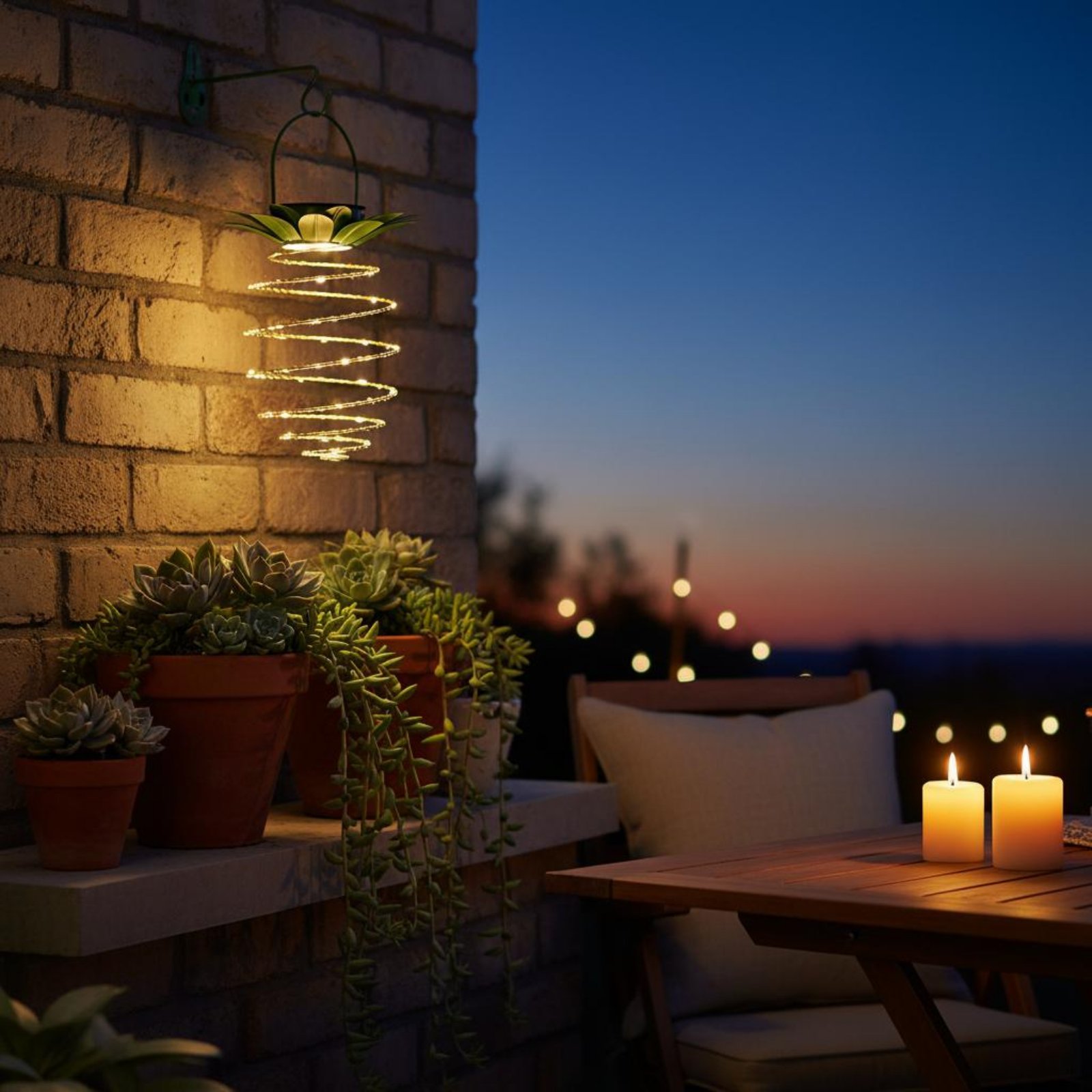 2 Buah Lampu Nanas Tenaga Sury - Hanging Outdoor Lighting ulasan dan harga