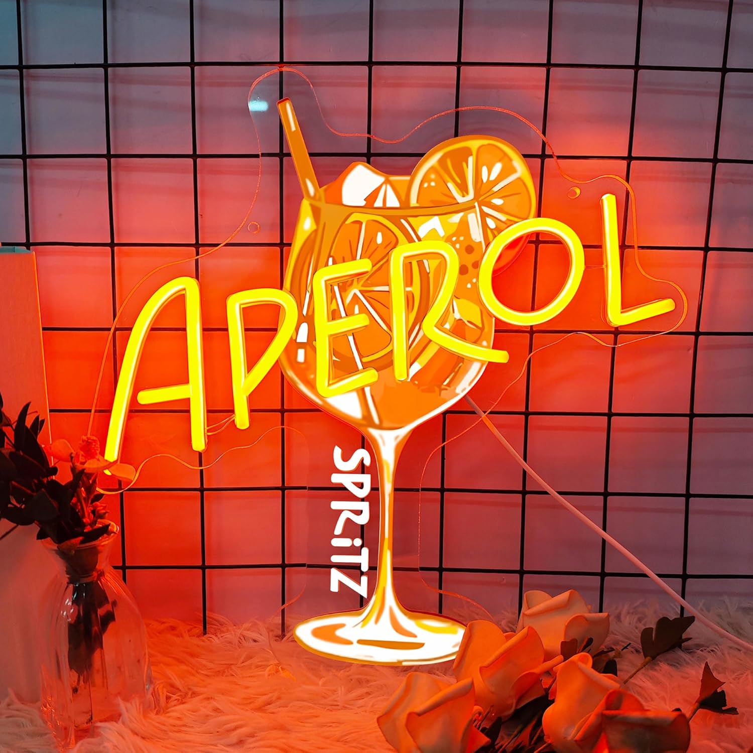 Lampu Neon LED Orange/Aperol S - Outdoor Lighting Restaurant ulasan dan harga