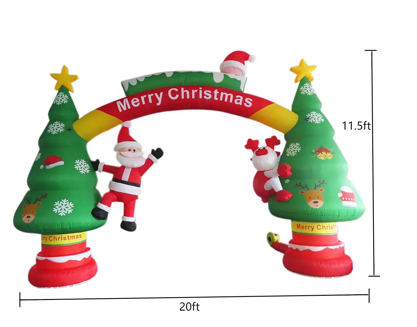 Gapura Pohon Natal Tiup dengan - Outdoor Lighting On Trees ulasan dan harga