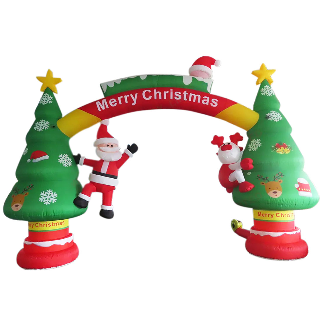 Gapura Pohon Natal Tiup dengan - Outdoor Lighting On Trees ulasan dan harga