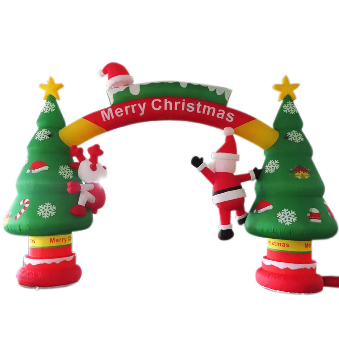 Gapura Pohon Natal Tiup dengan - Outdoor Lighting On Trees ulasan dan harga