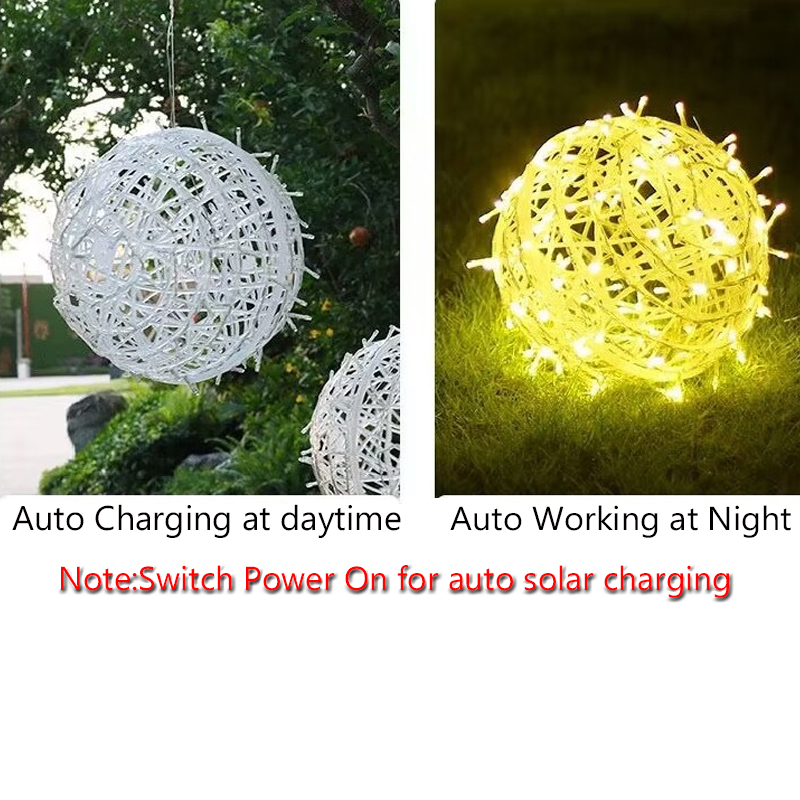 Lampu bola Natal tenaga surya  - Outdoor Lighting On Trees ulasan dan harga