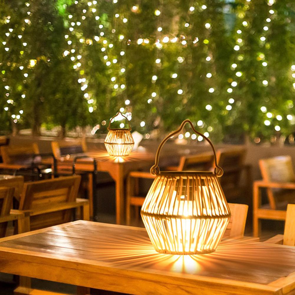 Lampu Rotan Tenaga Surya Tahan - Hanging Outdoor Lighting ulasan dan harga