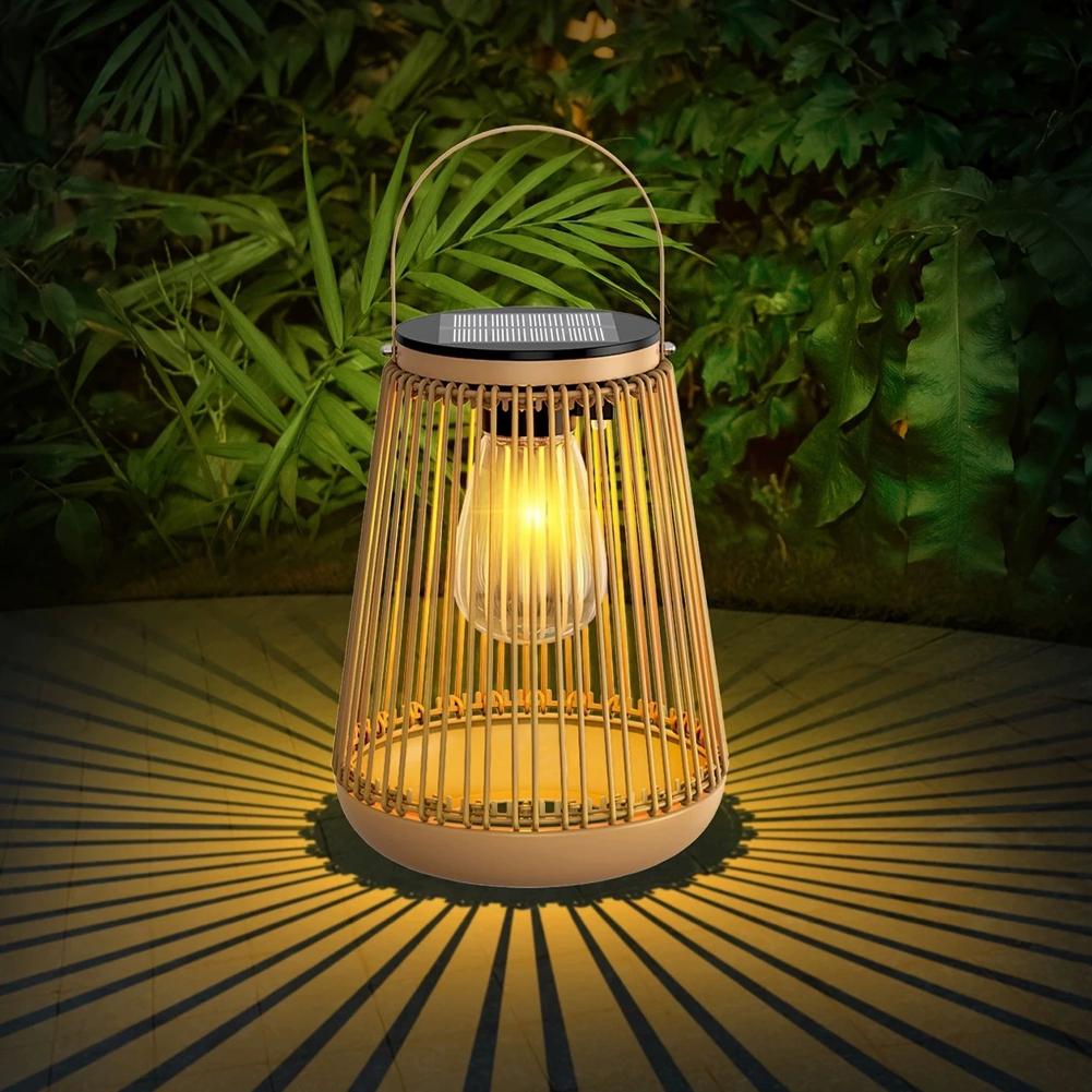 Lampu Rotan Tenaga Surya Tahan - Hanging Outdoor Lighting ulasan dan harga