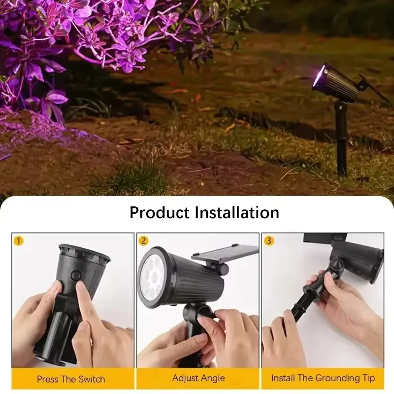 Lampu Sorot LED Tenaga Surya,  - Outdoor Lighting On Trees ulasan dan harga