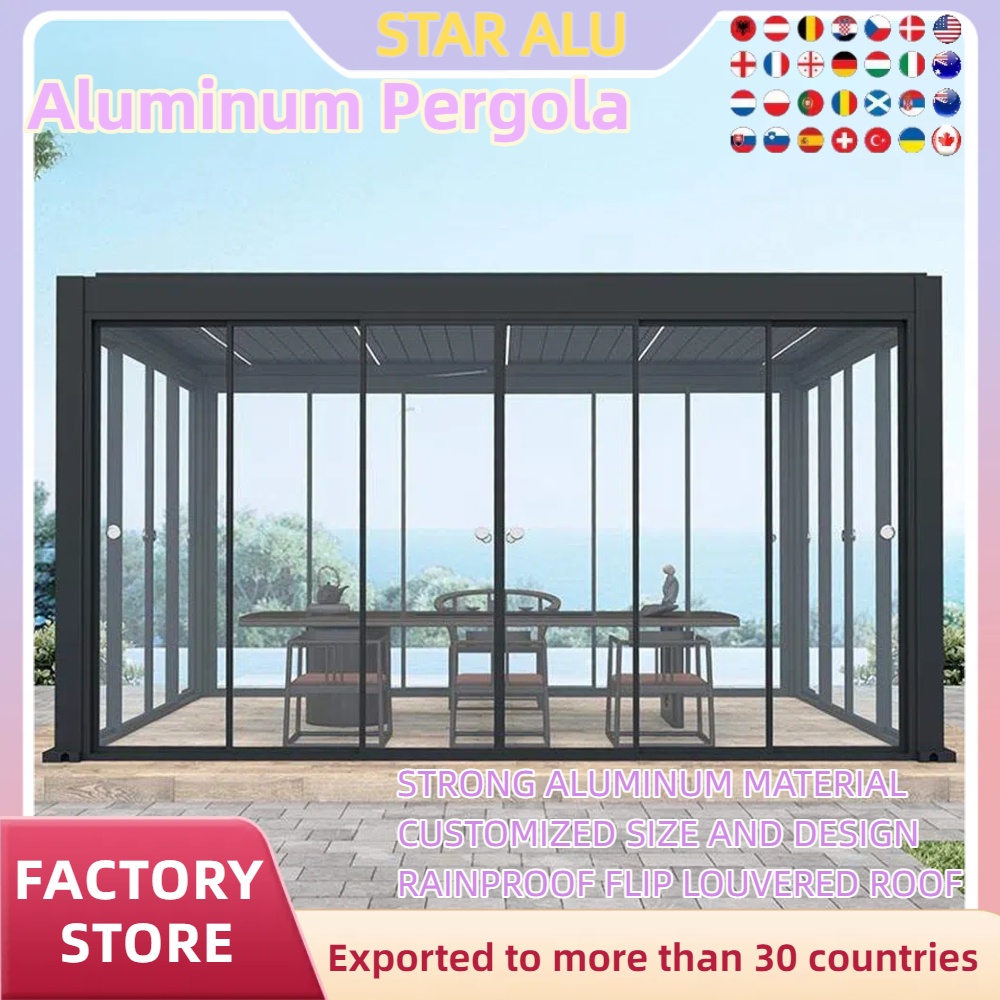 Pergola Bioklimatik Aluminium  - Outdoor Lighting Restaurant ulasan dan harga